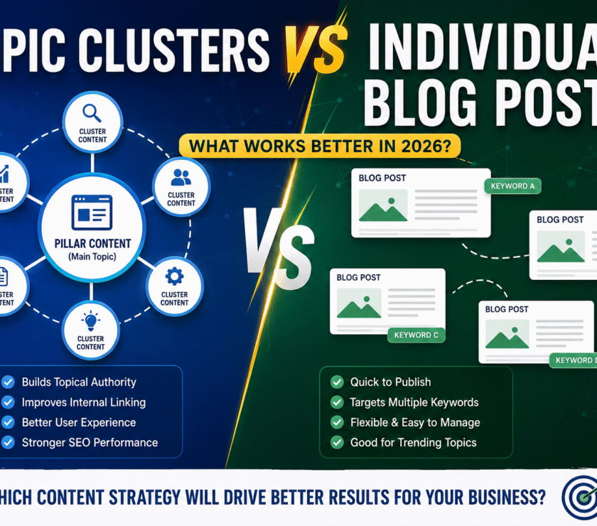 Topic Clusters vs Individual Blog Posts